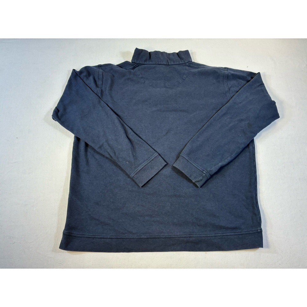 Peter Millar Men's 1/4 Zip Pullover Navy Blue Cotton Blend‎ XL - Picture 2 of 10